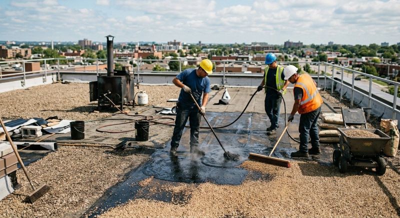 Cost of Tar And Gravel Roof Service in Angola, IN